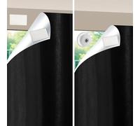 SwartLife 100% Blackout Blind | 240X145CM Blackout Blinds Stick On - Cut to Fit Any Window Size/Shape | Total Blackout with 12 Suction Cups & 20 Hook-Loop Tabs | Ideal for Bedroom, Nursery, Travel
