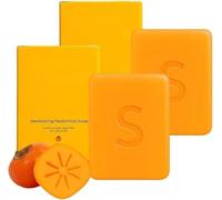 Swarva Persimmon SoAP,Deodorizing PERimmon Soap Bar Japanese Natural for Body Odor Control,PerSImmon Soaps for Old People Smell,Nourishing & Gentle Cleansing Suitable for All Skin Types (2)