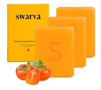 Swarva Persimmon Soap for Old People Smell, Japanese Persimmon Extract Soap, Gentle Lasts All Day, Suitable for All Skin Types (3, Persimmon)