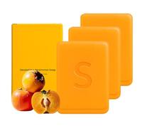 Swarva Persimmon Soap For Old People Smell, Japanese Persimmon Soap, Comfortable and Moisturizing, Suitable for Face and Body, Suitable for All Skin Types, 100g (3)