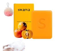 Swarva Persimmon Soap for Old People Smell, Swarva Persimmon Soap, Green Tea Extract, Suitable for Face and Body, Gentle on All Skin Types - Natural Body Odor Soaps (1PCS)