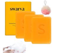 Swarva Persimmon Soap for Old People Smell, Swarva Persimmon Soap, Green Tea Extract, Suitable for Face and Body, Gentle on All Skin Types - Natural Body Odor Soaps (3PCS)