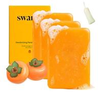 Swarva Persimmon Soap for Old People Smell, Swarva Persimmon SoapJapanese Persimmon Soap, Deodorizing Soaps with Persimmons, Suitable for All Skin Types (3 Pcs)