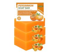 Swarva Persimmon Soap, Japanese Persimmon Soap for Old People Smell, Deodorizing Soaps with Persimmons, Natural Deodorant Soaps, Suitable for All Skin Types (3PC)