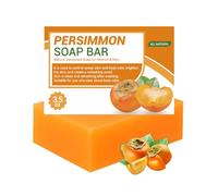 Swarva Persimmon Soap, Japanese Persimmon Soap for Old People Smell, Deodorizing Soaps with Persimmons, Natural Deodorant Soaps, Suitable for All Skin Types (1PC)