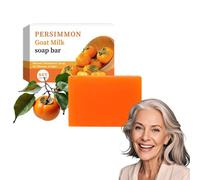 Swarva Persimmon Soap, Organic Deodorizing Persimmon Soap for Old People Smell, Natural Eliminating Odor Wash Soaps, Hydratin & Gentle on Skin, Remove Strong Smell for All Skin Types (1)