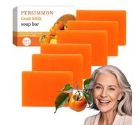 Swarva Persimmon Soap, Organic Deodorizing Persimmon Soap for Old People Smell, Natural Eliminating Odor Wash Soaps, Hydratin & Gentle on Skin, Remove Strong Smell for All Skin Types (6)