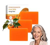 Swarva Persimmon Soap, Organic Deodorizing Persimmon Soap for Old People Smell, Natural Eliminating Odor Wash Soaps, Hydratin & Gentle on Skin, Remove Strong Smell for All Skin Types (3)