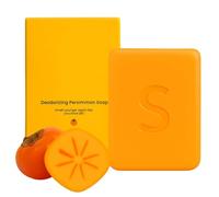Swarva Persimmon Soap, Swarva Deodorizing Persimmon Soap Bar Japanese Natural for Body Odor Control & Old People Smell, Nourishing & Gentle Cleansing, Suitable for All Skin Types, 100g (1)