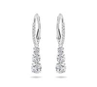 Swarovski Stilla Attract Hoop Earrings Stainless Steel 5416155 - Woman - Stainless Steel Silver