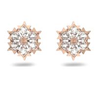 Swarvoski Womens Magic stud earrings Snowflake White Rose gold-tone plated 5627348