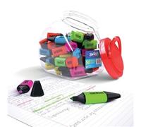 SHOW-ME Swash Mini Highlighters Tub - 5 Assorted Colours - Set of 50 - MHL50T