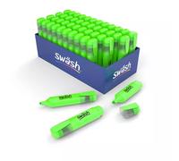 Swash Premium Highlighter Pens 48 Pieces, Green