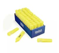 Swash Premium Highlighter Pens 48 Pieces, Yellow