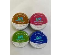 SWASTIK LIMITED Lip Therapy Balm Set, 4 Pack, Original, Cocoa Butter, Aloe Vera, Rosy Lips, 20g Tins, Natural Finish