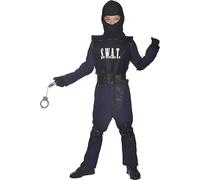 amscan (PKT) (9911274) Child Child SWAT Agent Costume (4-6yr)