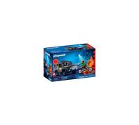 Playmobil City Action SWAT Vehicle, With Police Officer, Criminal Motorcycle and Spike Strip, Children's Toy for Ages 4 and Up, 72066