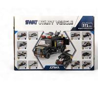 SWAT Police Utility Vehicle Set, 25 in 1 building bricks combo set, learn and play toy for 7+ Years old, Building Block Toy set, 571 pieces, Kids & Childrens Gift set