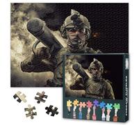 SWAT Team Breaching Jigsaw Puzzle 1000 Pieces Tactical Assault Ram Puzzle Special Forces Soldier with Entry Tool Counter Terrorism Action Puzzle for Adults 27.5 x 19.7 Inches