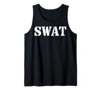 SWAT Team Fun Police Costume for Men Women Adults and Kids Tank Top