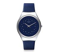 Swatch Analog Quartz Watch with Real Leather Strap SYXS127