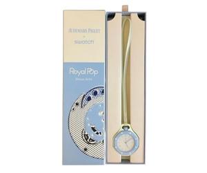 Swatch Audemars Piguet Bioceramic Royal Pop Blue Eight Clock