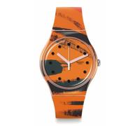 Swatch BARNS-GRAHAM'S ORANGE AND RED ON PINK SUOZ362, Pink