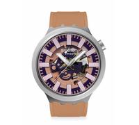 Swatch Big Bold Irony Lacquered Unisex Watch Casual Plastic Beige Automatic Waterproof Terracotta Tide