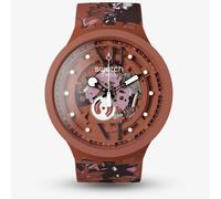 Swatch Camoflower Cotton Red Watch SB05C100