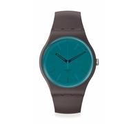 Swatch Dark Duality Brown & Turquoise Watch SO29C100
