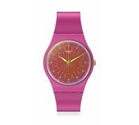 Swatch Original Gent Fuchsia Pink Silicone Strap Watch