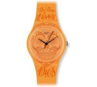 Swatch Unisex Analog Quartz Watch with Plastic Strap GO110
