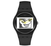Swatch Keith Haring X Disney Mickey Mouse Blanc Sur Noir Watch SUOZ337