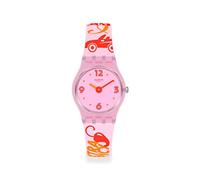 Swatch LP164 Women's Wrist Watch, Pink, clear, clear