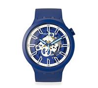 Swatch Unisex Iswatch Blue & White Dial Watch SB01N102