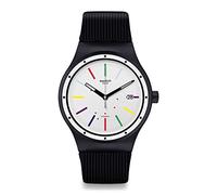 Swatch Mens Analogue Swiss Quartz Watch with Silicone Strap SUTB408
