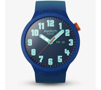 Swatch Mens Essentially Bold Blue Watch SB01N700