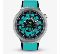 Swatch Mens Mint Trim Turquoise Watch SB07S111