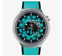 Swatch Mens Mint Trim Turquoise Watch SB07S111