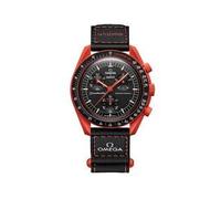 Swatch MoonSwatch Omega x Mission to Earth Lava Bioceramic Wrist Watch, red