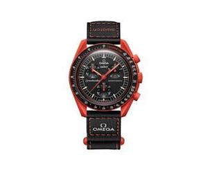 Swatch MoonSwatch Omega x Mission to Earth Lava Bioceramic Wrist Watch, red