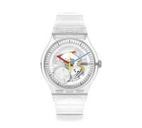 Swatch New Gent BIOSOURCED Clearly Quartz Watch, Transparent, Modern