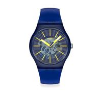 Swatch New Gent Unisex Casual Watch Bio-sourced Quartz Water Resistant, Blue, Casual