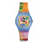 Swatch New Gent Unisex Watch Casual Bioceramic Blue Quartz Waterproof Bourgeois'S Spirals