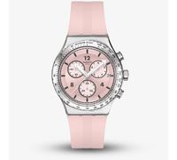 Swatch Poppingly Pink Chronograph Watch YVS532