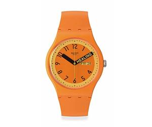Swatch Proudly Orange Unisex Watch SO29O700