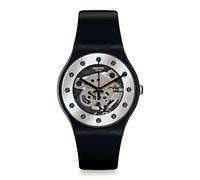 Swatch Silver Glam Again Men's Black Watch SO29B109