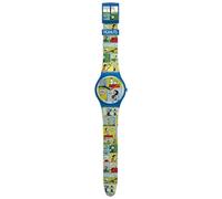 Swatch SO29Z108 Smak! Unisex Bracelet Watch Analogue Quartz Silicone Strap Diameter 41 mm