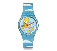 Swatch The Simpsons Angel Bart Valentine's Day Edition Watch, Blue, M, Classic