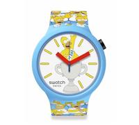 Swatch The Simpsons Big Bold SB05Z100 BEST DAD EVER Watch, multi-coloured